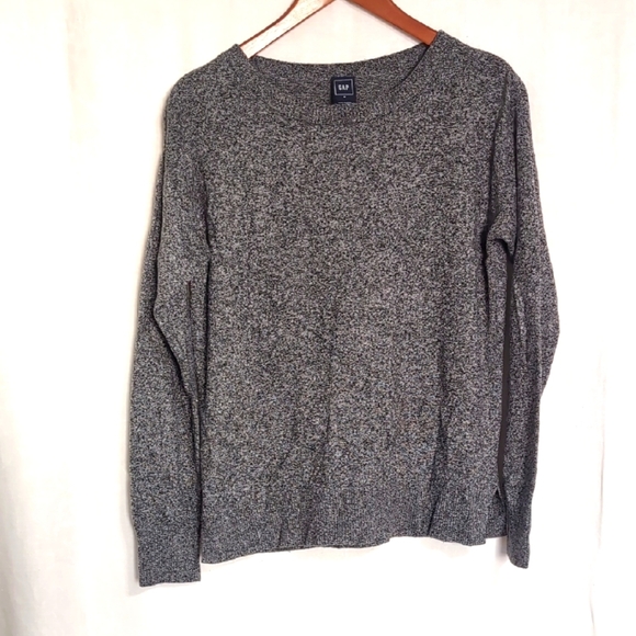 GAP Sweaters - Gap Heather Grey Merino Wool Blend Crewneck Sweater Size Medium